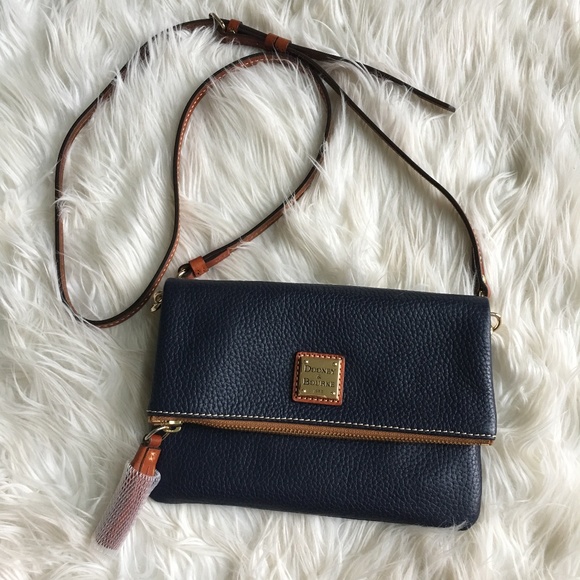 Dooney & Bourke Handbags - Dooney & Bourke Foldover Zip Crossbody Bag